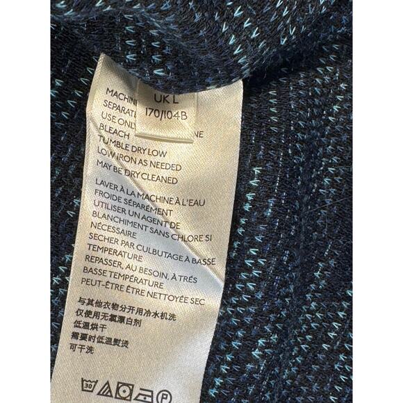 We the Free People Navy Blue Mock Cowl Neck Pullover Top Sweater Sweatshirt L - Picture 9 of 12